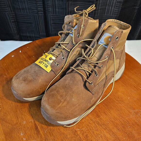 Carhartt Men's Force Brown Work and Safety Boots Size 11 (72632241) - Picture 1 of 9